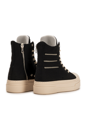 CALIPSO 300 ZIPLINE – Black High-Top Sneakers