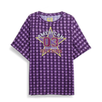 Purple American 03 Stars T-Shirt
