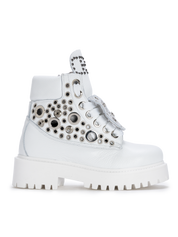 STARBOOT CUSTOM – White Silver Stud Edition