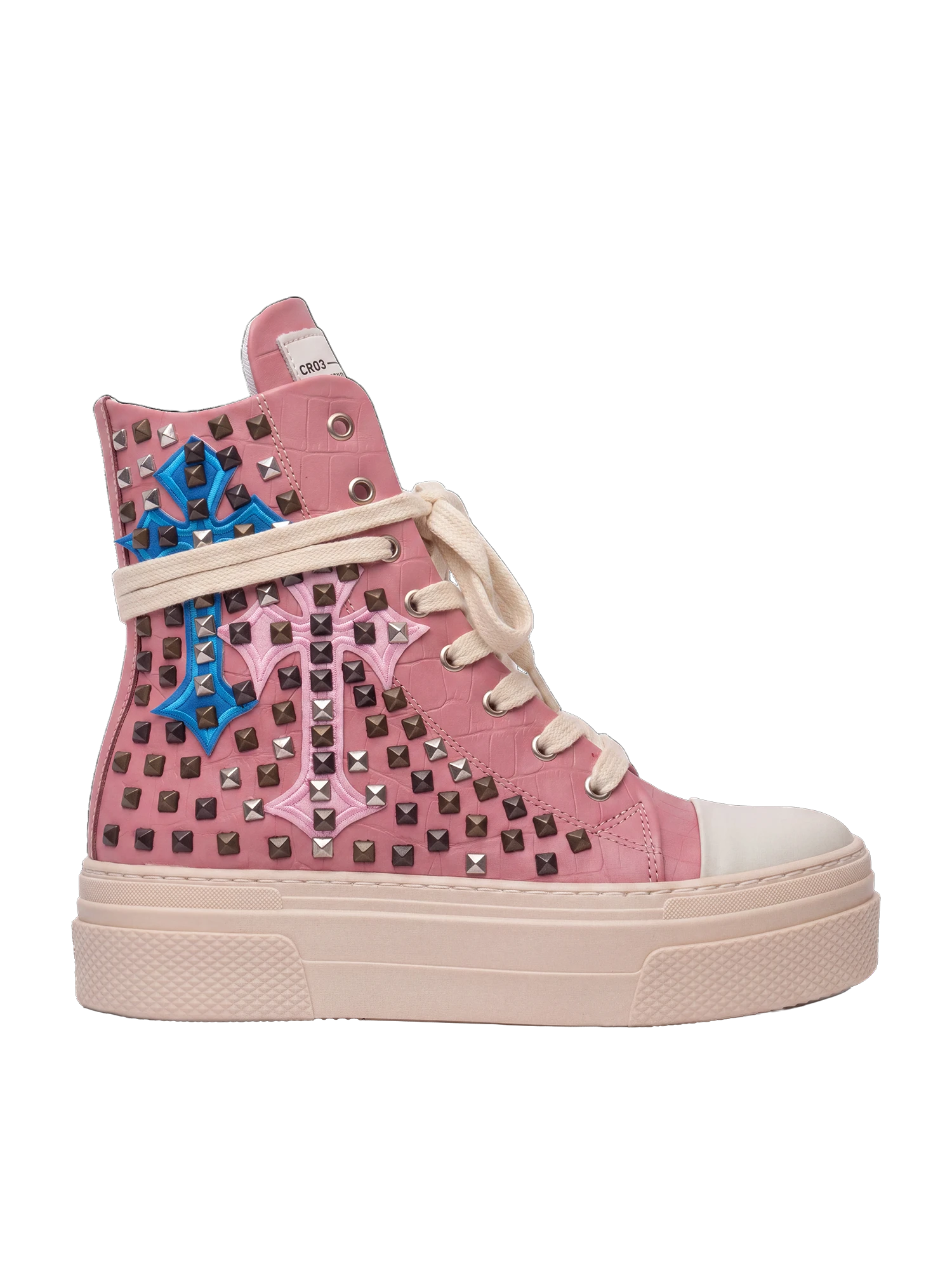 CALIPSO COCO - Pink Cross Studs