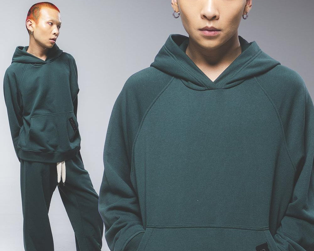 "CR03" Moss Green Hoodie-Hoodie-CRISTIANZEROTRE
