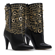 STORM – Gold Eyelet Heels