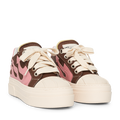 CALIPSO FLAME – Brown Pink Low-Sneaker-CRISTIANZEROTRE