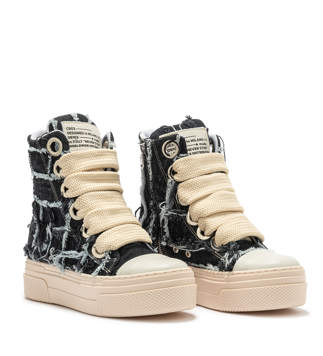 Calipso 300 Destroyed – Grey Jeans-Sneaker-CRISTIANZEROTRE