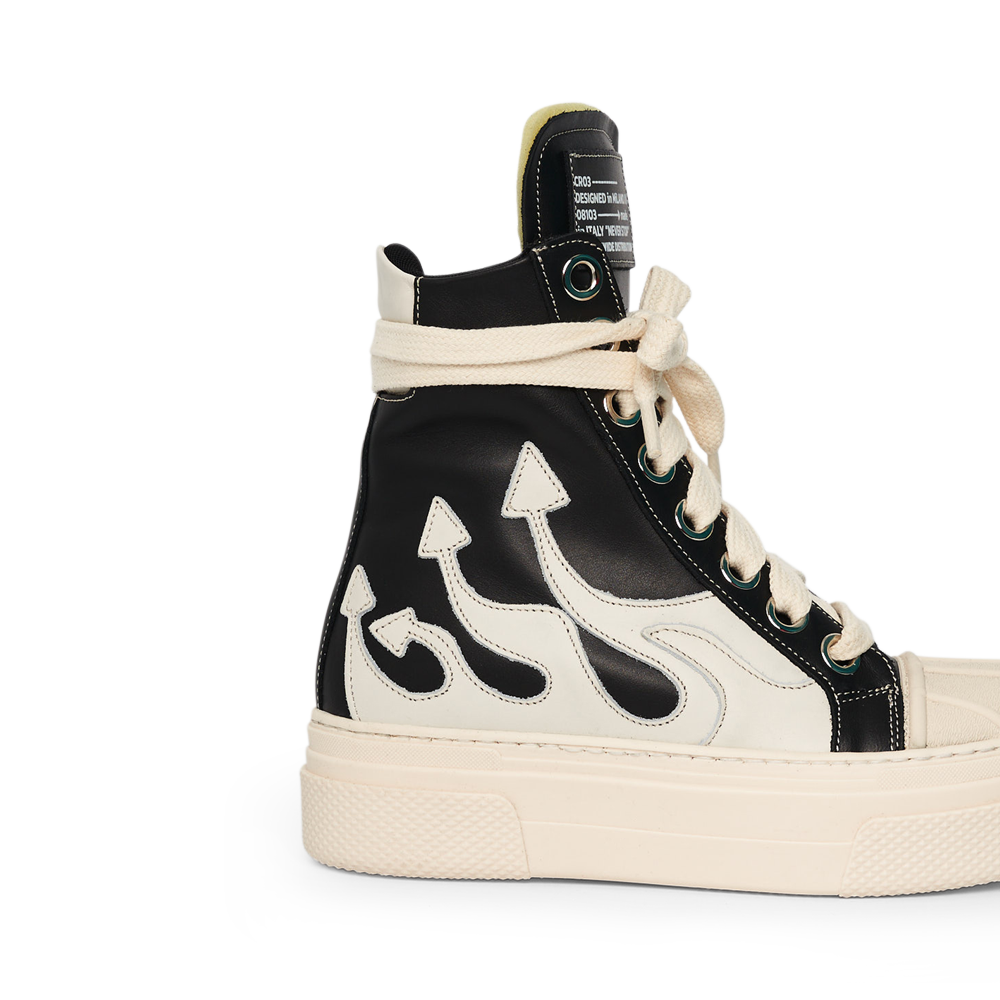 CALIPSO FLAME – Black White High-Sneaker-CRISTIANZEROTRE