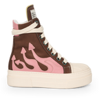 CALIPSO FLAME – Brown Pink High-Sneaker-CRISTIANZEROTRE