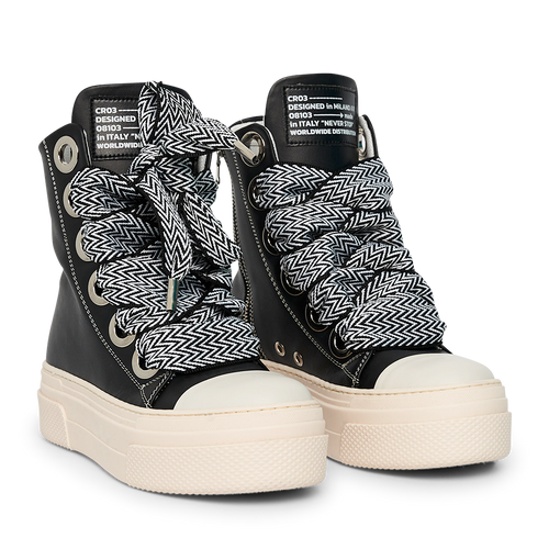 Calipso 300 – Lace Black & White-Sneaker-CRISTIANZEROTRE