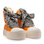 Calipso 300 – Orange Lace Rhombus-Sneaker-CRISTIANZEROTRE