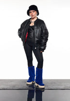 CHUNKY – Deep Blue Velvet Boots-Sneaker-CRISTIANZEROTRE