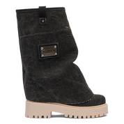 CHUNKY – Denim Boots Black-Sneaker-CRISTIANZEROTRE