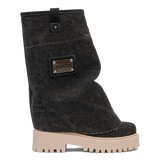 CHUNKY – Denim Boots Black