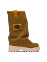 CHUNKY – Denim Boots Brown