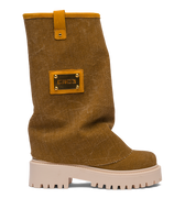 CHUNKY – Denim Boots Brown-Sneaker-CRISTIANZEROTRE