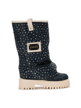 CHUNKY DIAMOND – Denim Blue Boots