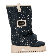 CHUNKY DIAMOND – Denim Blue Boots-Sneaker-CRISTIANZEROTRE