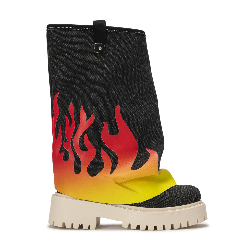 CHUNKY FLAME – Denim Black-Sneaker-CRISTIANZEROTRE