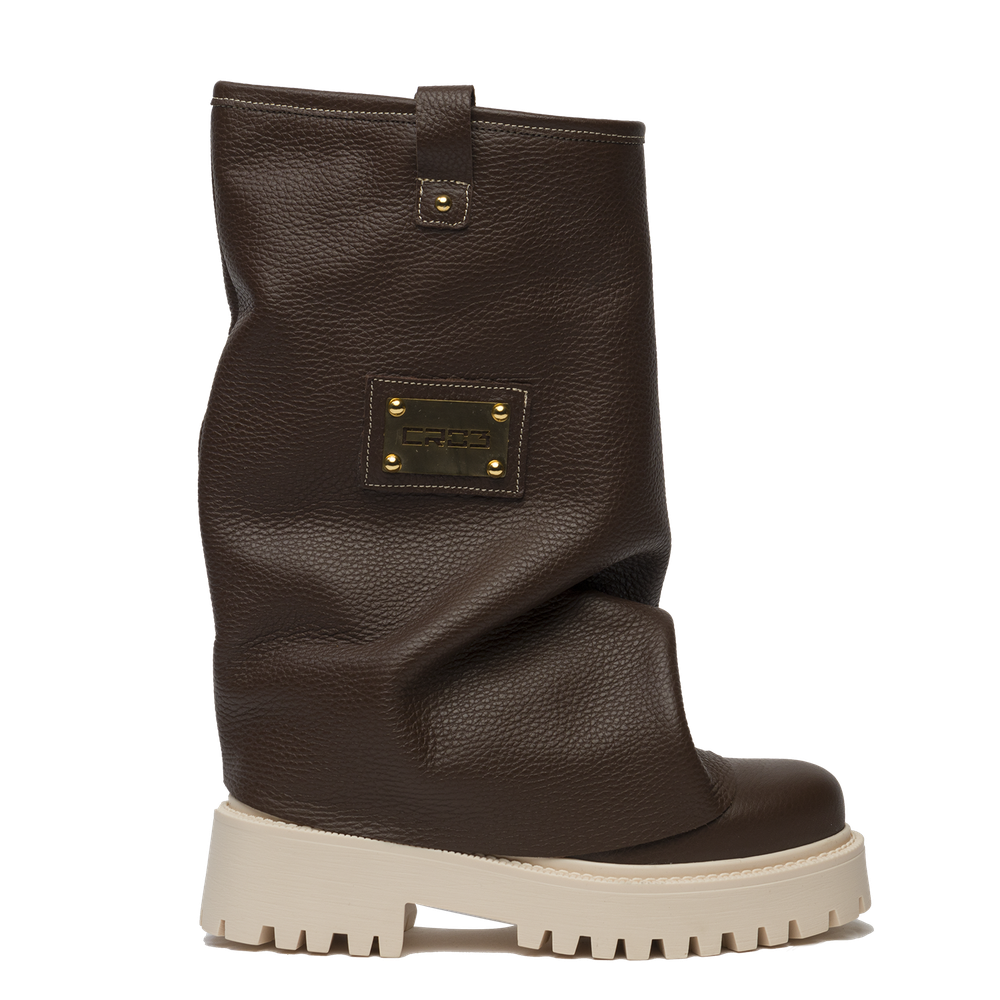 CHUNKY – Leather Boots Brown-Sneaker-CRISTIANZEROTRE
