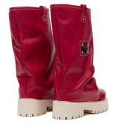 CHUNKY – Leather Boots Red-Sneaker-CRISTIANZEROTRE