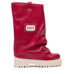 CHUNKY – Leather Boots Red-Sneaker-CRISTIANZEROTRE