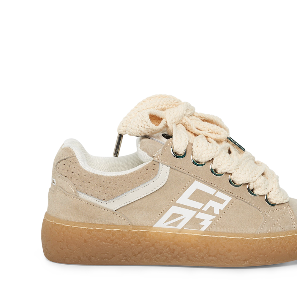 Dude – Beige Suede-Sneaker-CRISTIANZEROTRE