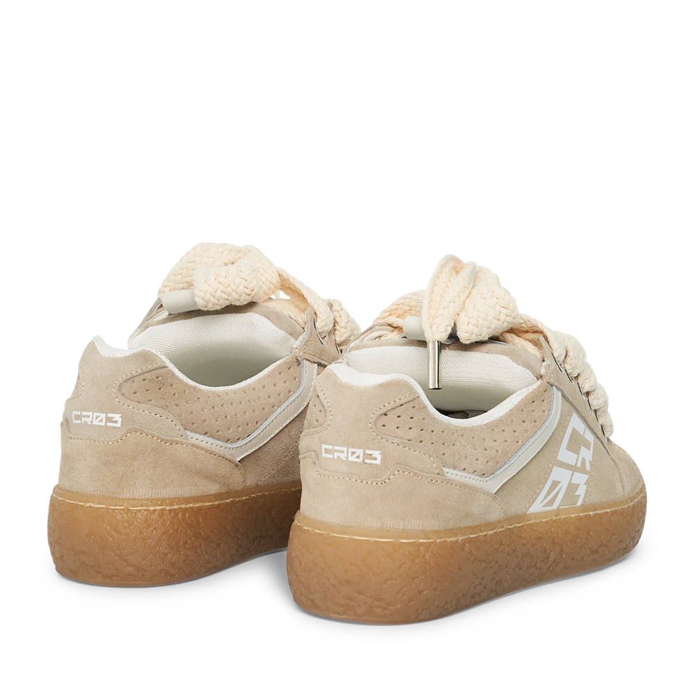 Dude – Beige Suede-Sneaker-CRISTIANZEROTRE