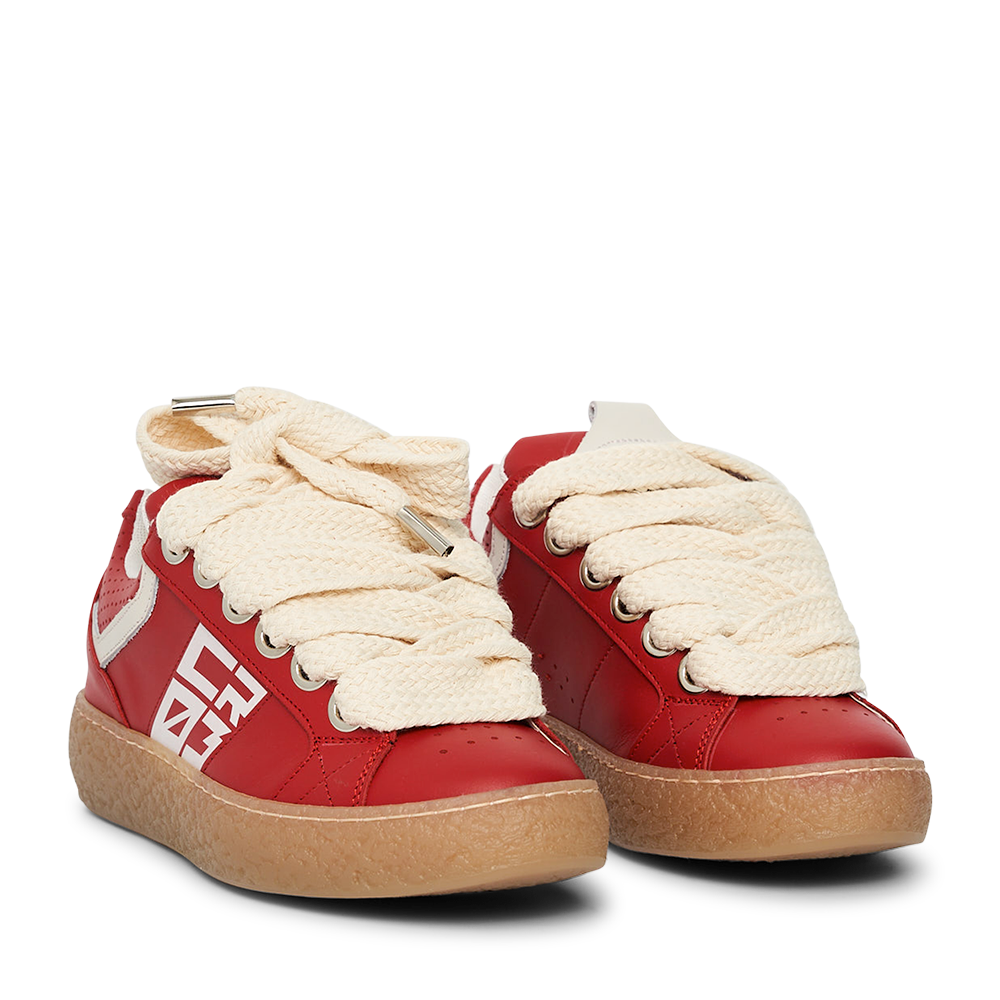 Dude – Red Leather-Sneaker-CRISTIANZEROTRE