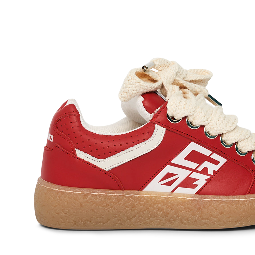 Dude – Red Leather-Sneaker-CRISTIANZEROTRE