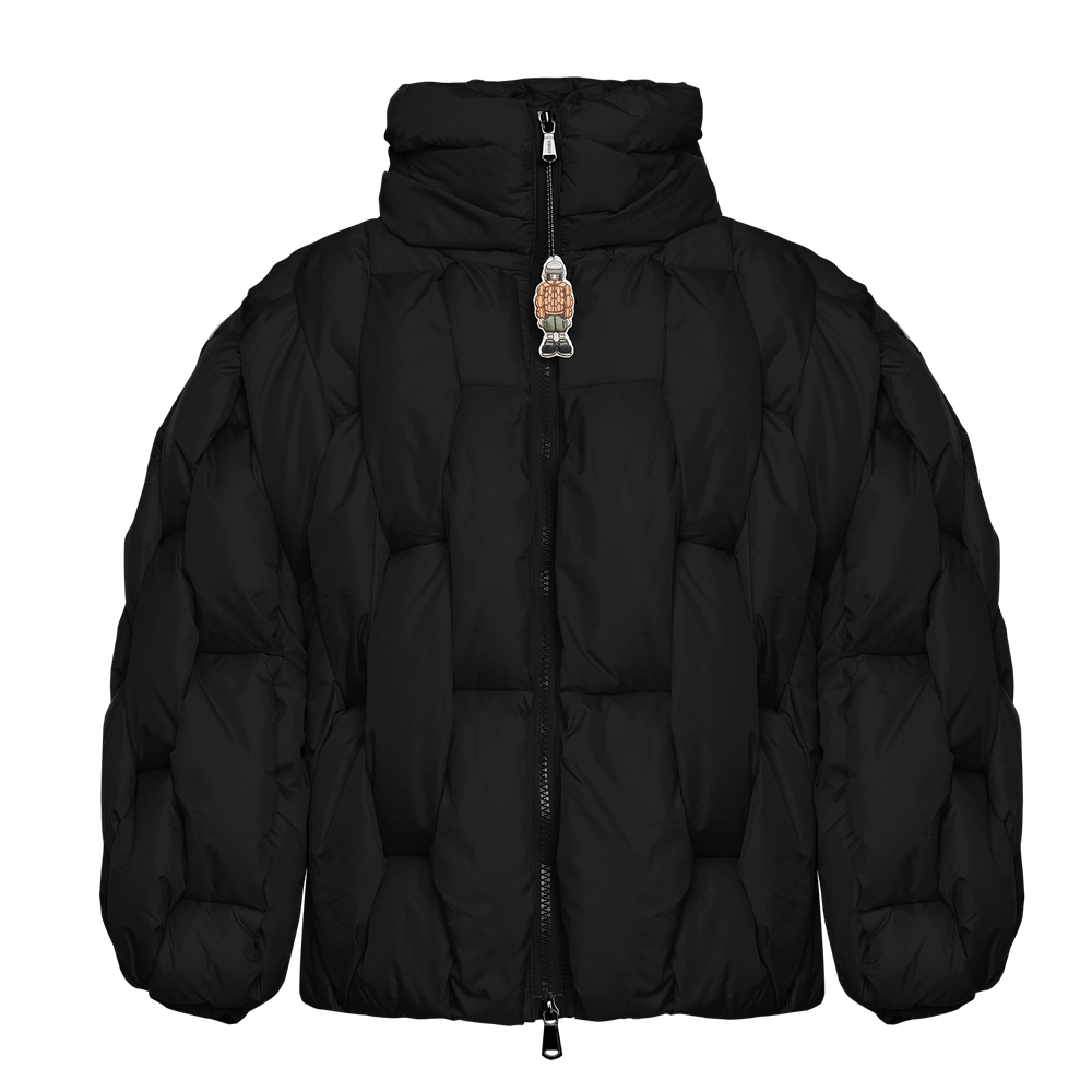 Glacier Puffer – Black Weave-Outwear-CRISTIANZEROTRE