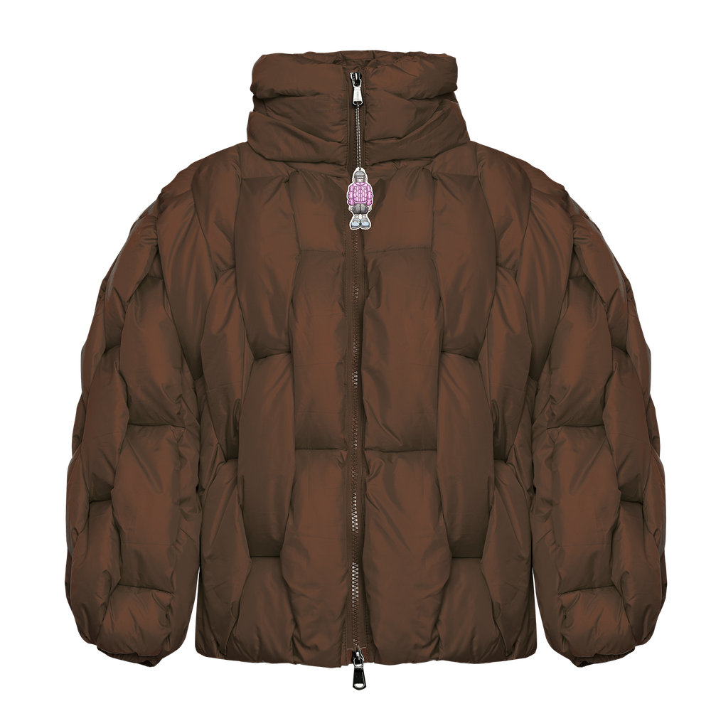 Glacier Puffer – Bronze Weave-Outwear-CRISTIANZEROTRE