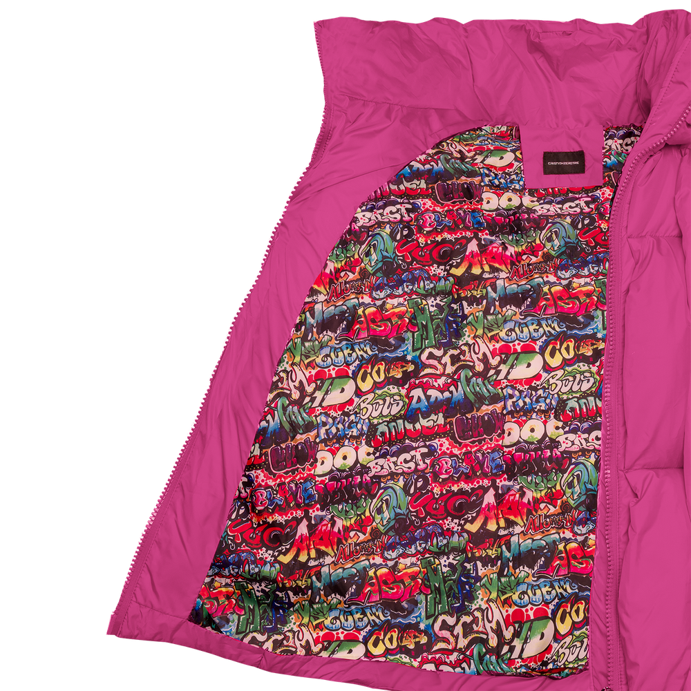 Glacier Puffer – Fuchsia Weave-Outwear-CRISTIANZEROTRE