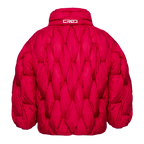 Glacier Puffer – Red Weave-Outwear-CRISTIANZEROTRE