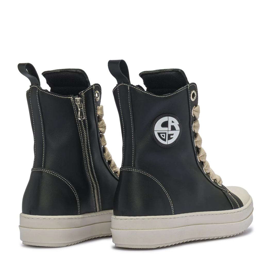 MIRAGE – Leather with Cream Laces