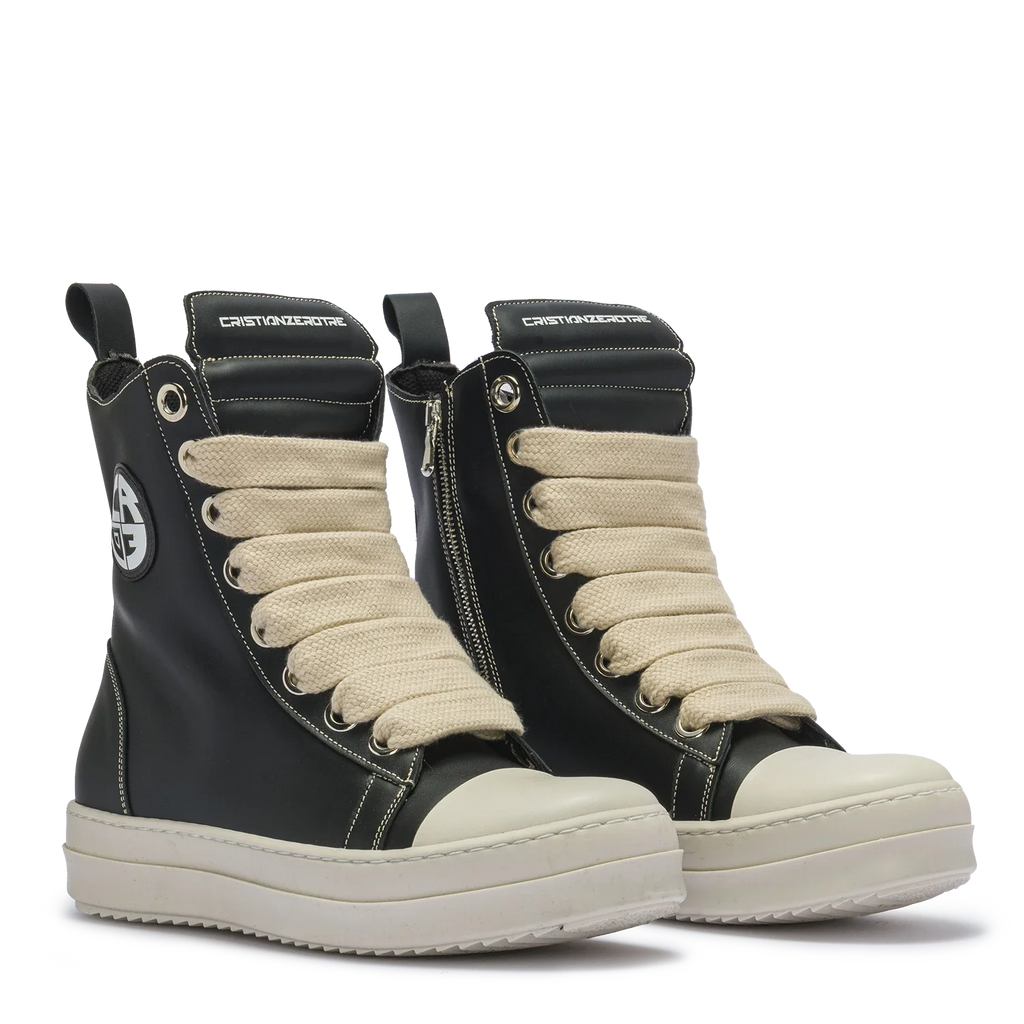 MIRAGE – Leather with Cream Laces
