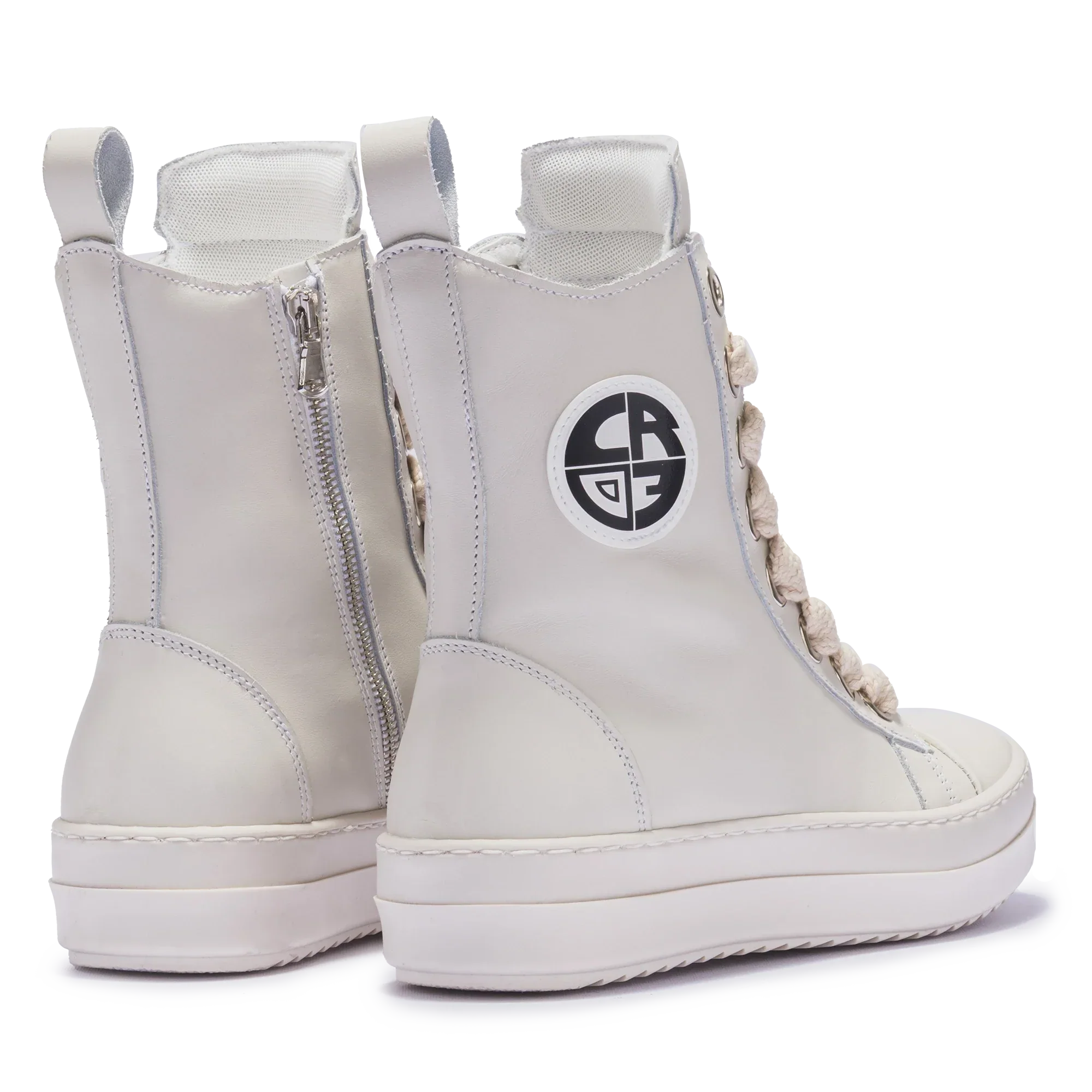 MIRAGE – Cream Leather with Cream Laces