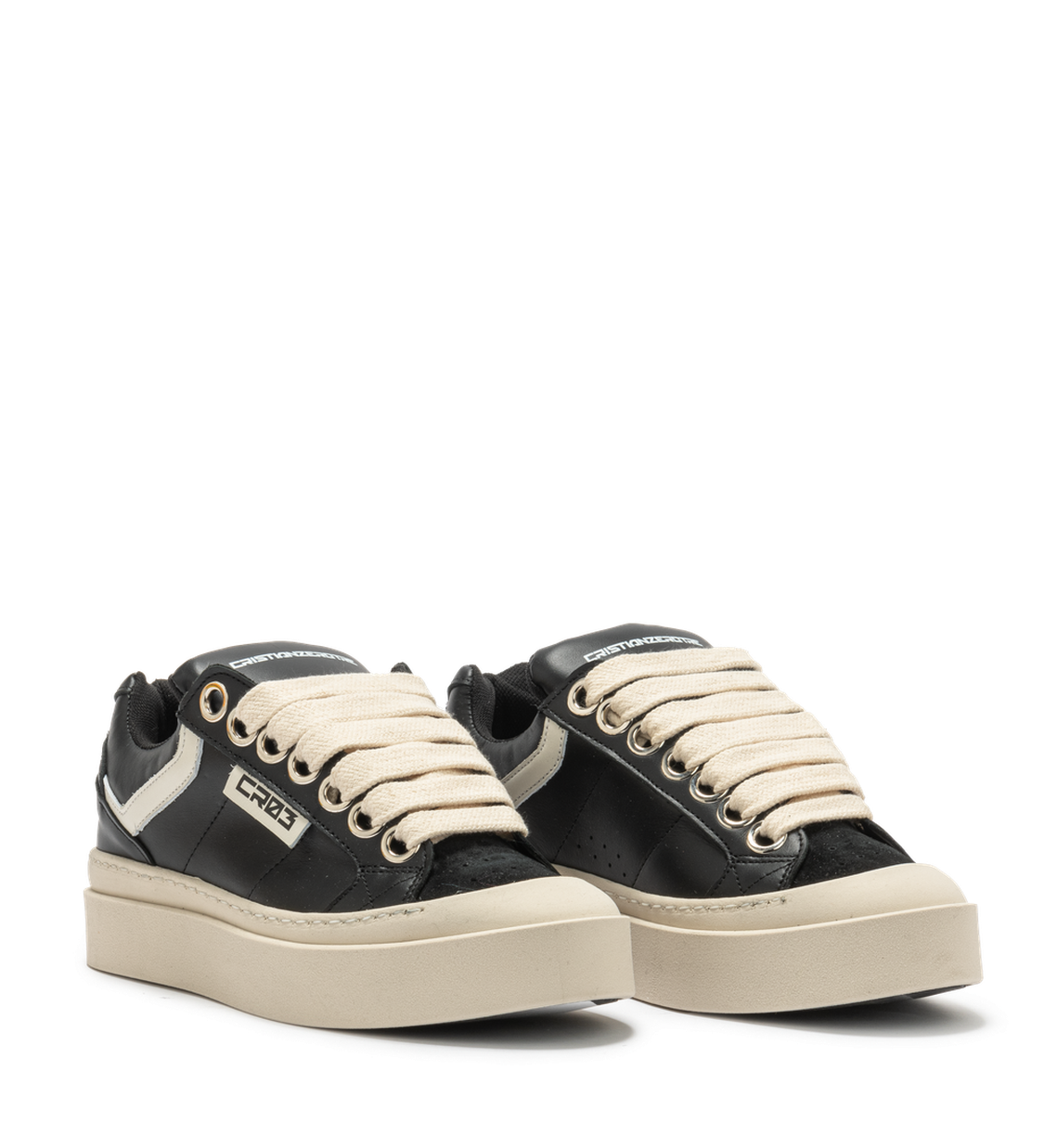 New Shoes – Black Leather-Sneaker-CRISTIANZEROTRE