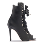 RUSH – Black Open Leather