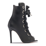 RUSH – Black Open Leather