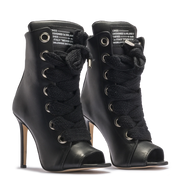 RUSH – Black Open Leather