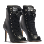 RUSH – Black Open Leather