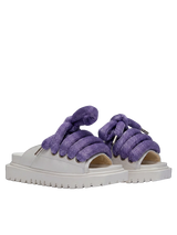 Sandal - Cream Leather - LT Wisteria