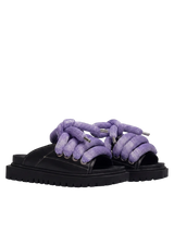 Sandal - Black Leather - LT Wisteria