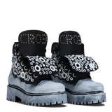 STARBOOT CUSTOM – White Eyelets Painted Edition