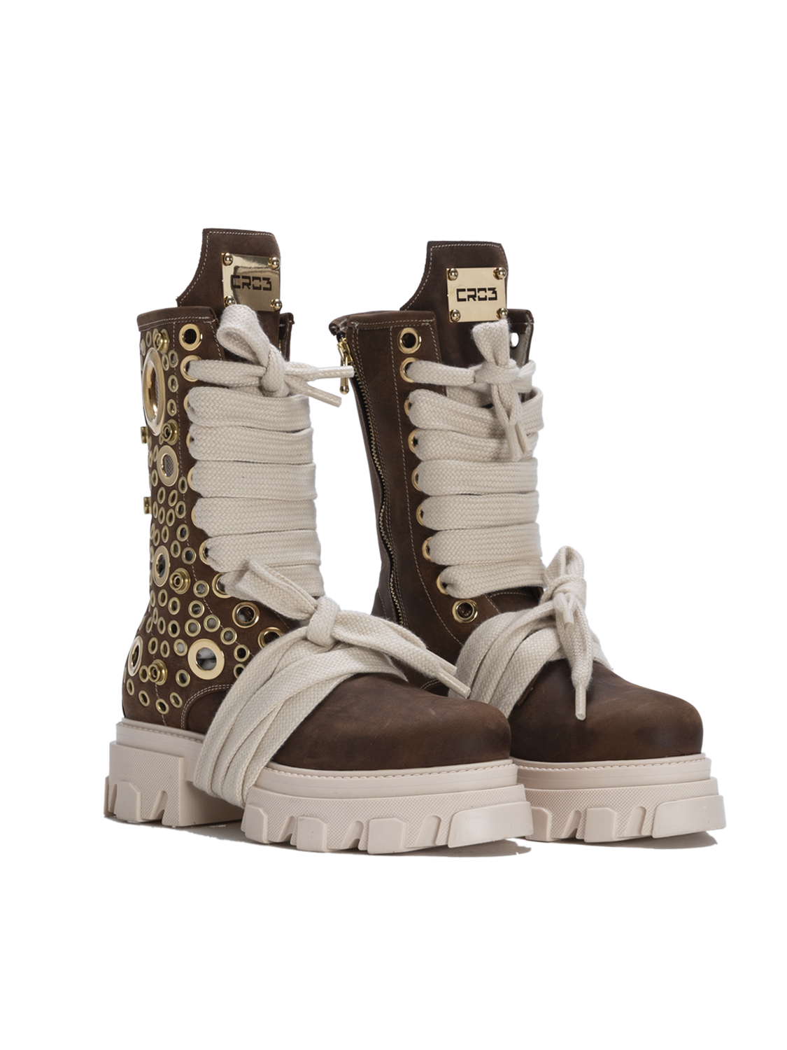 STARBOOT DOMINION – Brown Gold Studs
