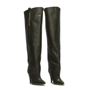 STORM – Dark Green High-Heel Over-The-Knee Boots