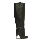 STORM – Dark Green High-Heel Over-The-Knee Boots