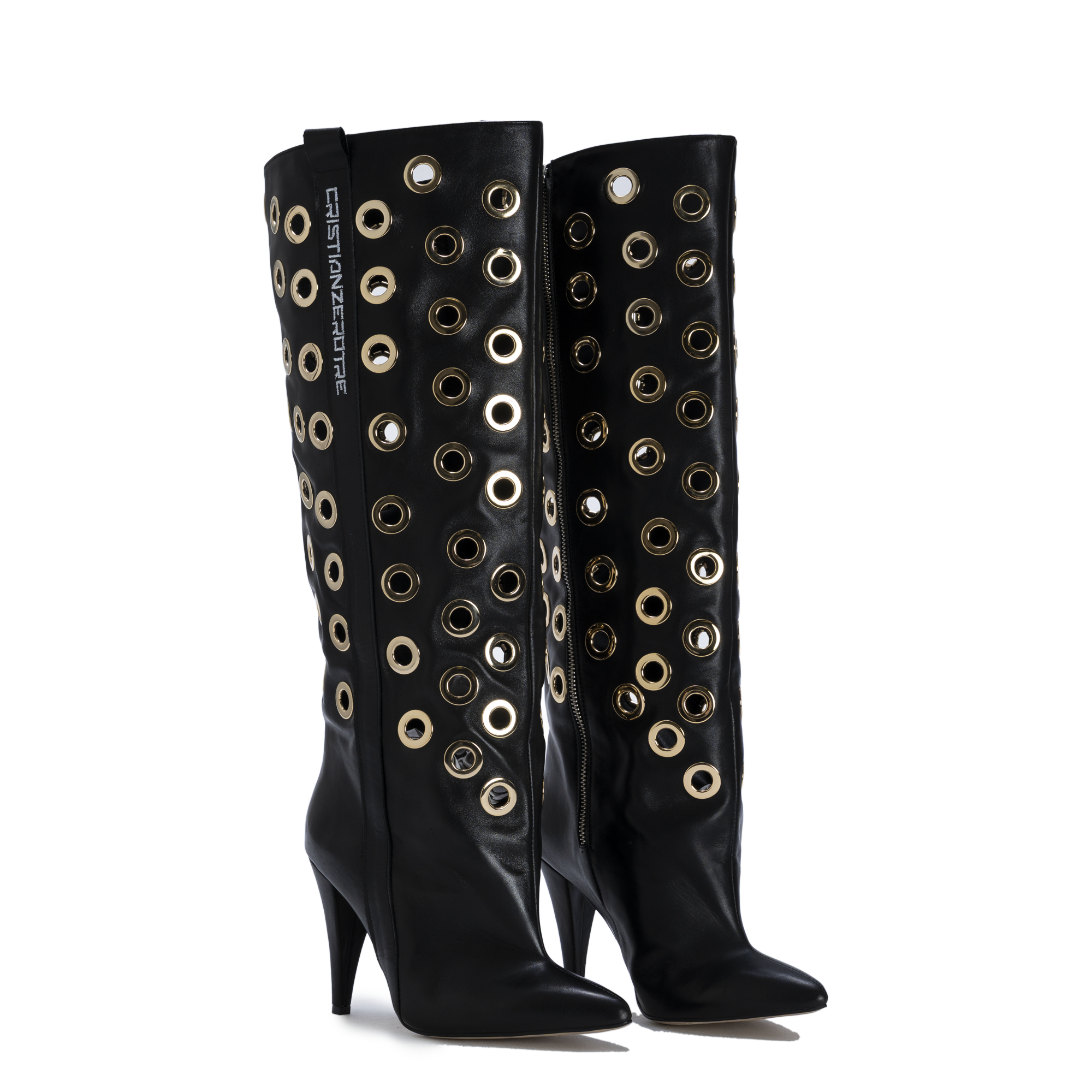 STORM – Gold Eyelet Boots