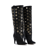 STORM – Gold Eyelet Boots