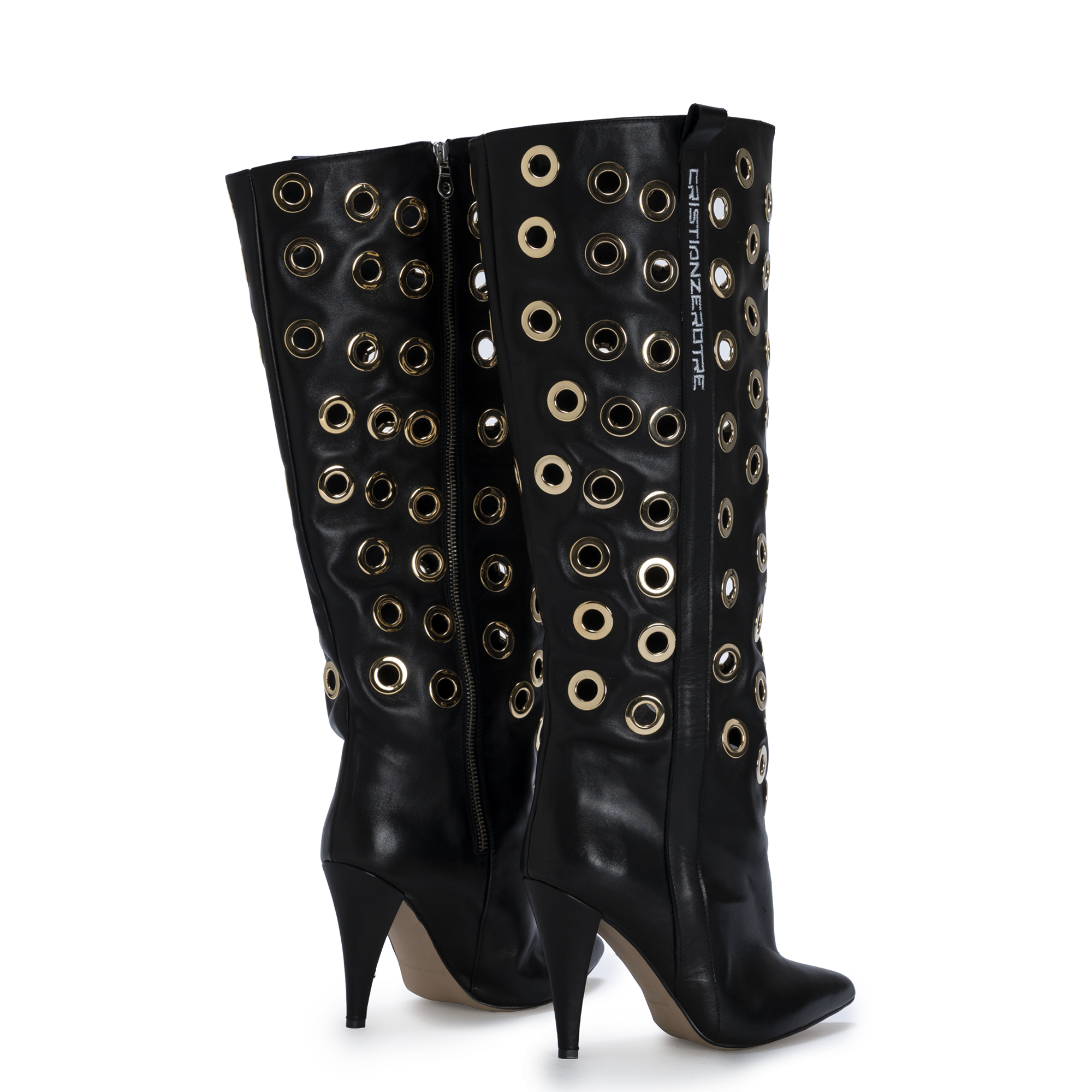 STORM – Gold Eyelet Boots