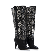 STORM – Silver Eyelet Boots