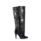 STORM – Silver Eyelet Boots